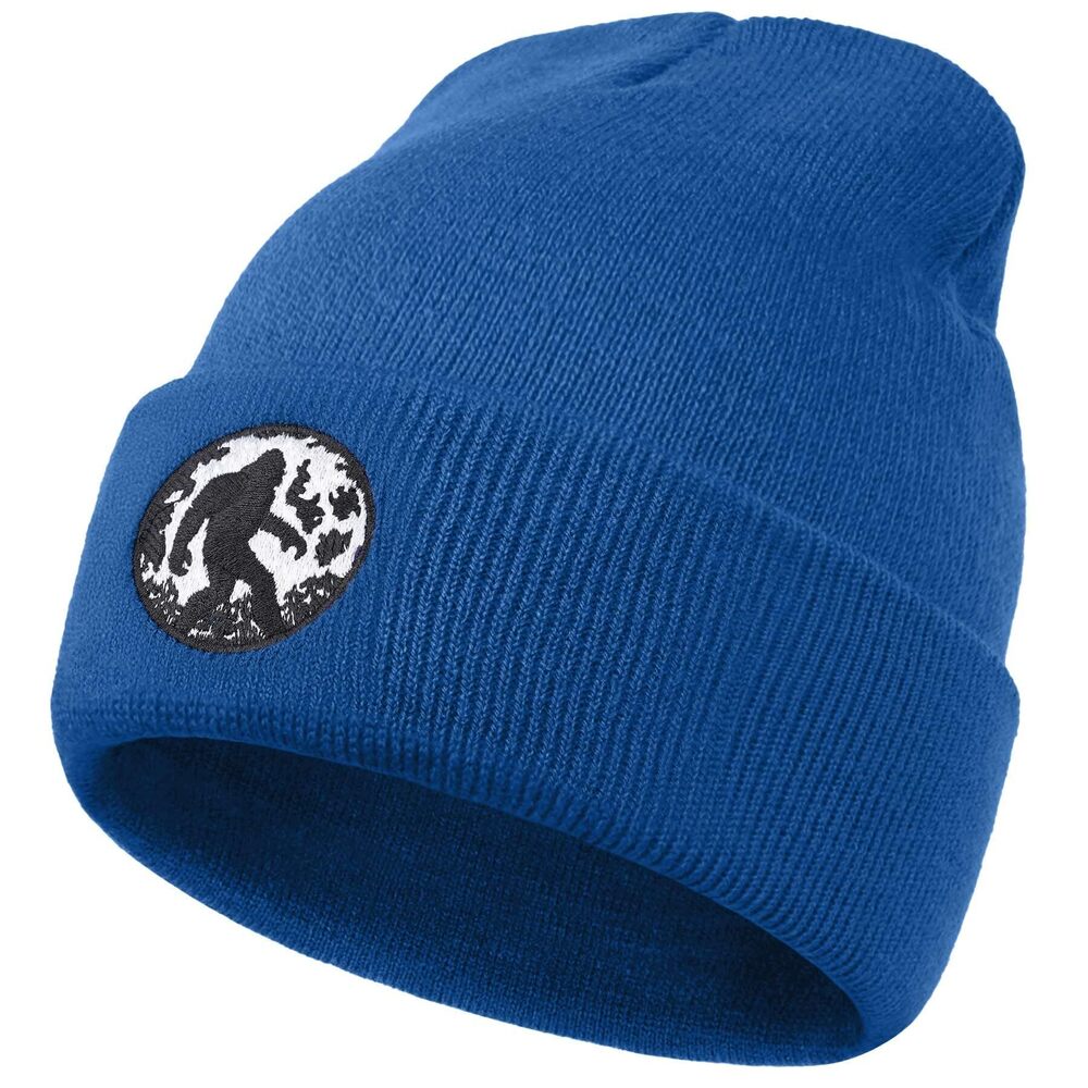 7038 Bigfoot Sasquatch Beanie - Warm Winter Knit Cuffed Beanie for Daily